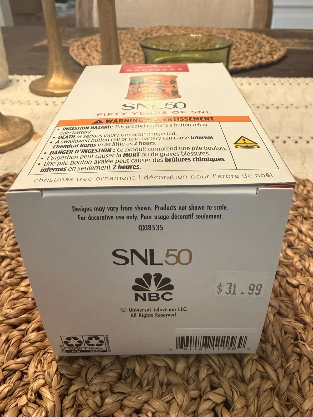 Hallmark Keepsake SNL 50 Fifty Years of SNL Magic Sound Motion Ornament